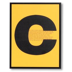 Lámina CONCEPT con marco negro, 30x3,5x40 cm