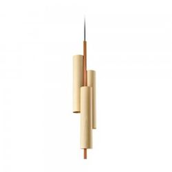 Lámpara colgante BLACK NOTE Triplet dimable Oro