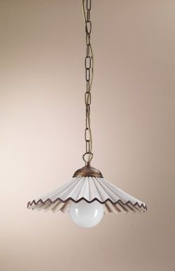 Lámpara Colgante Cerámica Con Cadena Onli