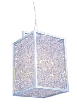 Lámpara colgante con alambre Serie Nudos 30x30x40cm