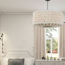 Lámpara colgante en Macramé 50D