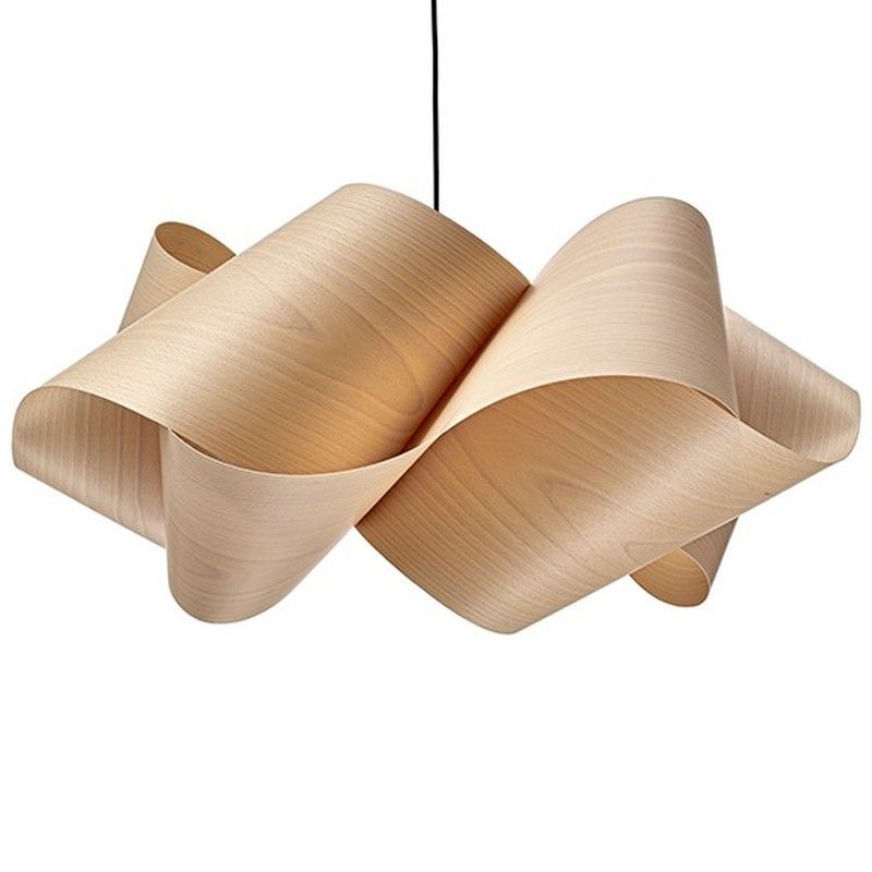 Lámpara colgante LZF Small SWIRL Negro Mate