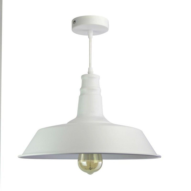 Lámpara Colgante metál Vintage color Blanco Laes