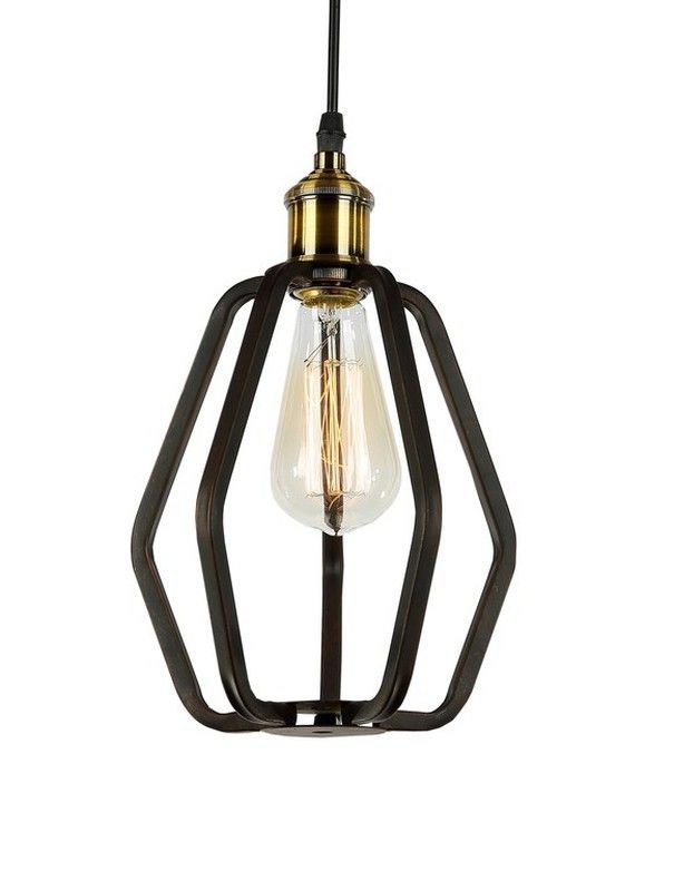 Lámpara Colgante metálico curvado Ivintage