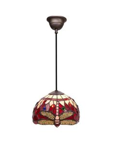 Lámpara Colgante Serie Belle Rouge Diámetro 20cm Tiffan y Luz