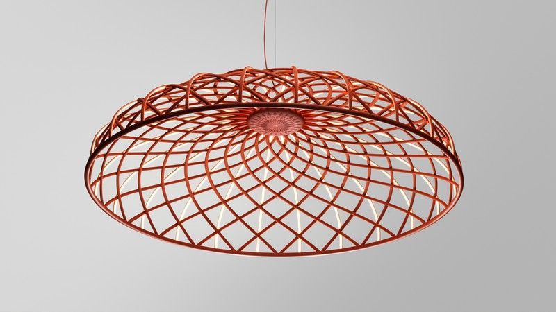 Lámpara colgante Skynest Rojo