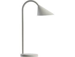 Lampara de escritorio unilux sol led 4w brazo flexible abs y metal blanco base 14 cm diametro