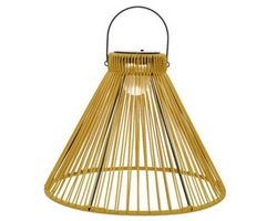 Lámpara de luz solar colgante en color mostaza Lumineo