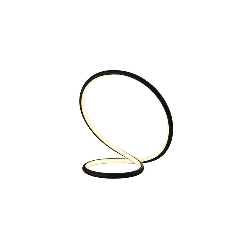 Lámpara de Mesa de Metal Infinito Negro, 35x22x32cm