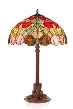 Lámpara de mesa mayor Tiffany Serie Thor d.40cm Artistar
