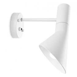 Lámpara de Pared Jacob de Metal Blanca, Ø35x35 cm