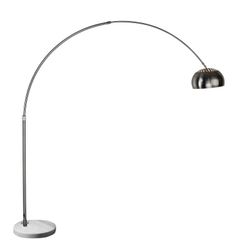 Lámpara de pie de metal y mármol en blanco, 180 x 38 x 214 cm | Ar