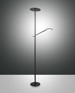 Lampara de pie doble led Regina color negro