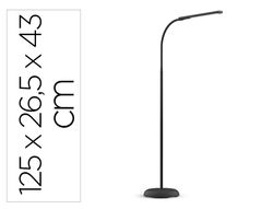 Lampara de pie maul led pirro aluminio color negro 1250x265x430 mm