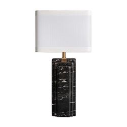 Lámpara De Sobremesa de hierro en negro, 42 x 25 x 68 cm