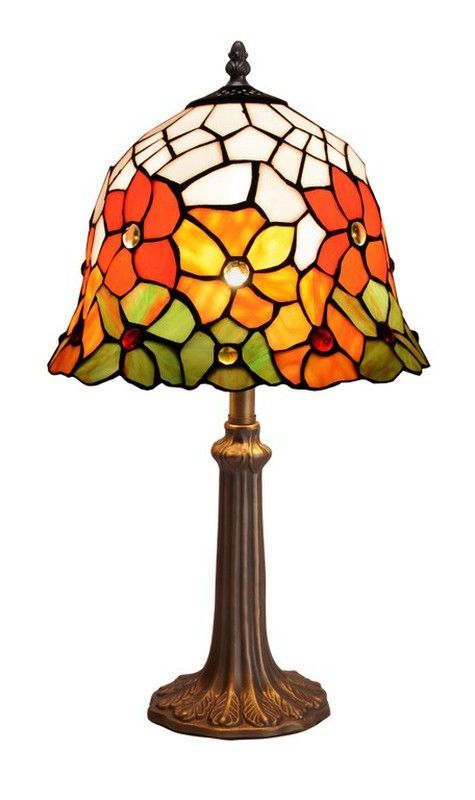 Lámpara De Sobremesa Tiffany Serie Bell Diámetro 30cm Tiffan y Luz