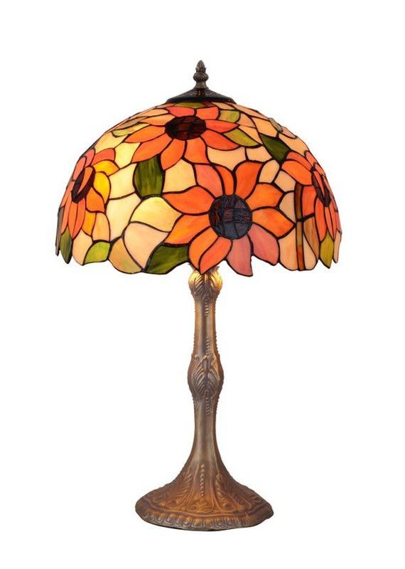 Lámpara De Sobremesa Tiffany Serie Diamond Diámetro 30cm Tiffan y Luz