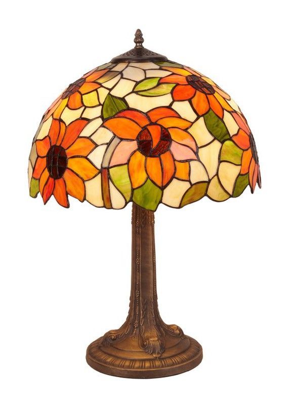 Lámpara De Sobremesa Tiffany Serie Diamond Diámetro 40cm Tiffan y Luz