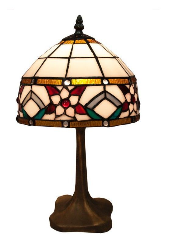 Lámpara De Sobremesa Tiffany Serie Museum Diámetro 20cm Tiffan y Luz