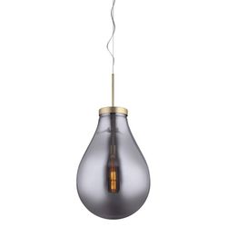 Lámpara de techo, Ø50 x 80 cm, de vidrio smoky   | Colección Hatann