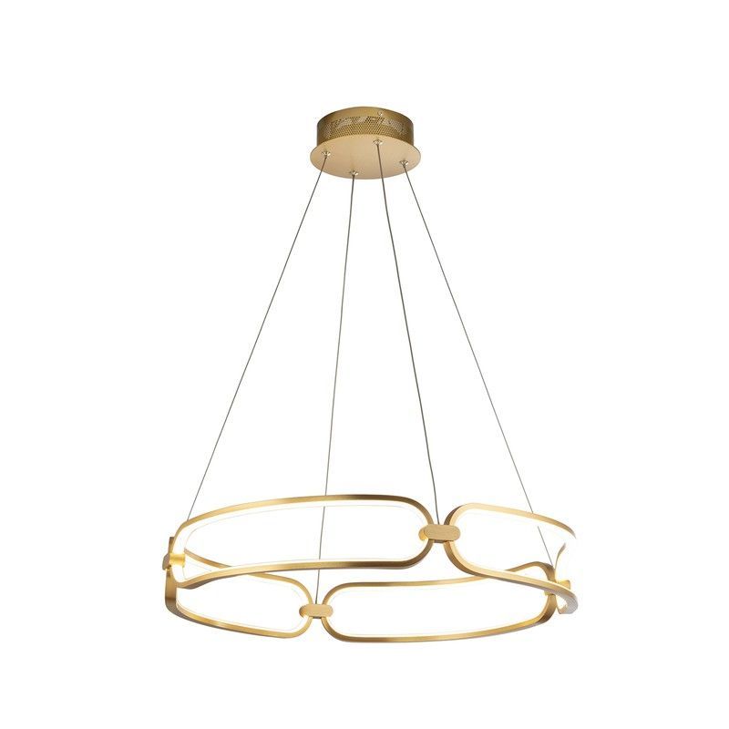 Lámpara de techo, con mando, M de aluminio rosa, Ø 60 x 10 cm | Colette