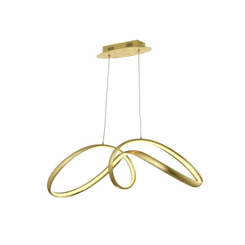 Lámpara de techo de acero en dorado, 85 x 28 x 25 cm | Lia