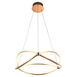 Lámpara de techo led de metal en oro rosa, Ø 57 x 14 cm | Ocellis