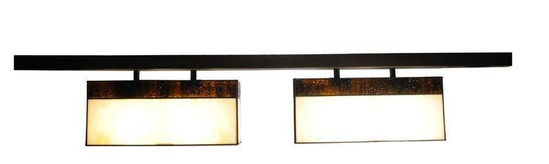 Lámpara de techo mayor Tiffany con 2 pantallas Serie Aedos