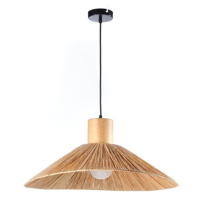 Lámpara de techo Serie Rafia con 1 pantalla