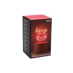 Lámpara Neón Giratoria Cúpula Meow Ideal para Regalo I Total