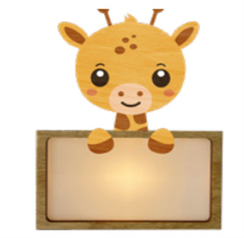 Lámpara Pequeña Jirafa Con Kit De Letras Nombre Personalizable Vintiun