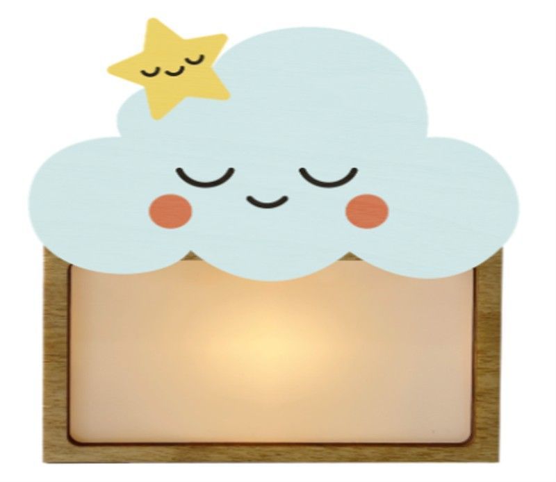 Lámpara Pequeña Nube Con Kit De Letras Nombre Personalizable Vintiun