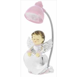 Lampara Plástico 10-13cm B4188-04R Rosa Ángel-Corazón Carga USB