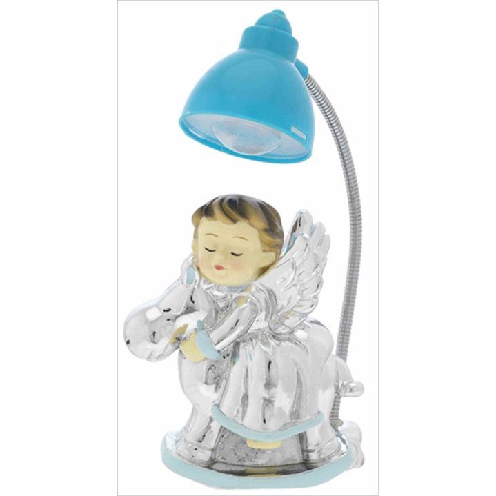 Lampara Plástico 10-13cm B4188-05C Celeste Ángel Carga USB