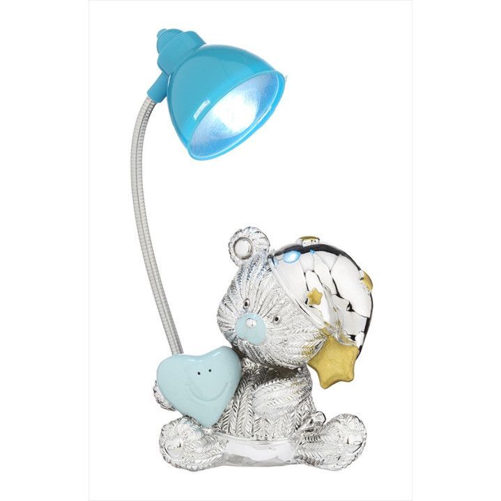 Lampara Plástico 10x13cm B4188-02C Celeste Oso Mini
