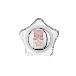 Lampara Plástico 14,5x18cm EV3723/04B Luz Nocturna Oso Corazón Blanco