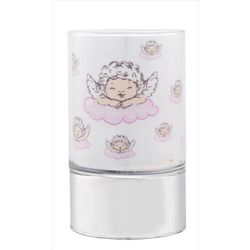 Lampara Plástico 15cm B4193-15R Rosa Ángeles-Nubes