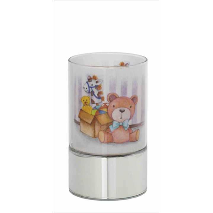 Lampara Plástico 15cm B4217-15 Cristal Decoración Oso-Juguetes