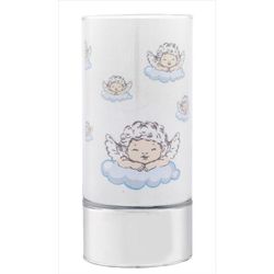 Lampara Plástico 20cm B4193-20C Celeste Ángeles-Nubes