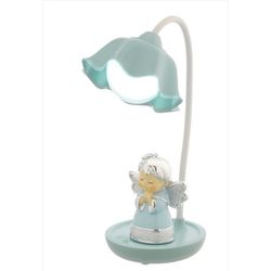 Lampara Plástico 30cm B4199-01C Celeste Angel Carga USB