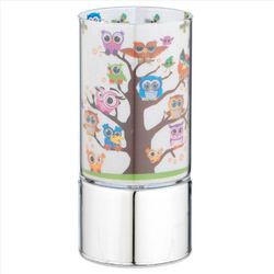 Lampara Plástico B4203-02 Rosa Búhos