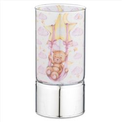 Lampara Plástico B4203-03 Rosa Oso En Columpio