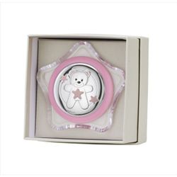 Lampara Plástico EV3533/04R Luz Nocturna Rosa Oso - Estrellas