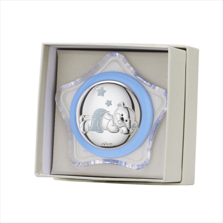 Lampara Plástico EV3563/04C Luz Nocturna Celeste Oso - Estrellas