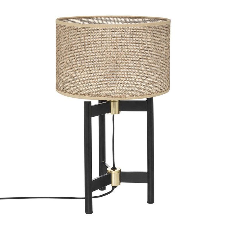 Lampara Sobremesa Levon Ratan / Acero