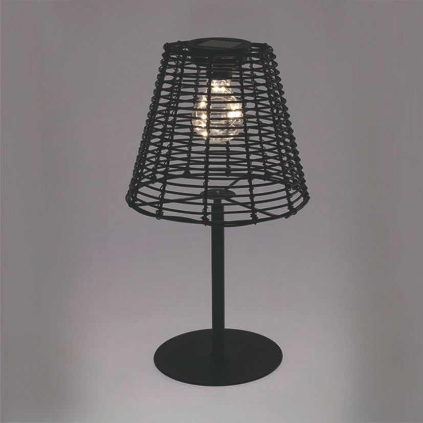 Lámpara Solar Negra 20X33 Cm