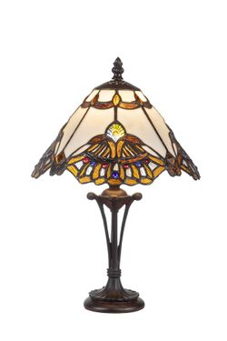 Lámpara Tiffany Clásica con Base con estilo diámetro 25 cm