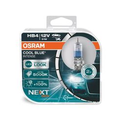 Lamparas Osram Cool Blue Intense 100% más de brillo, hasta 5000 K