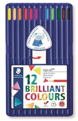 Lapiceros triangulares ergosoft. Estuche especial