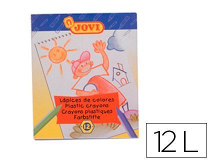Lapices Cera Jovi Hexagonal Caja de 12 Colores